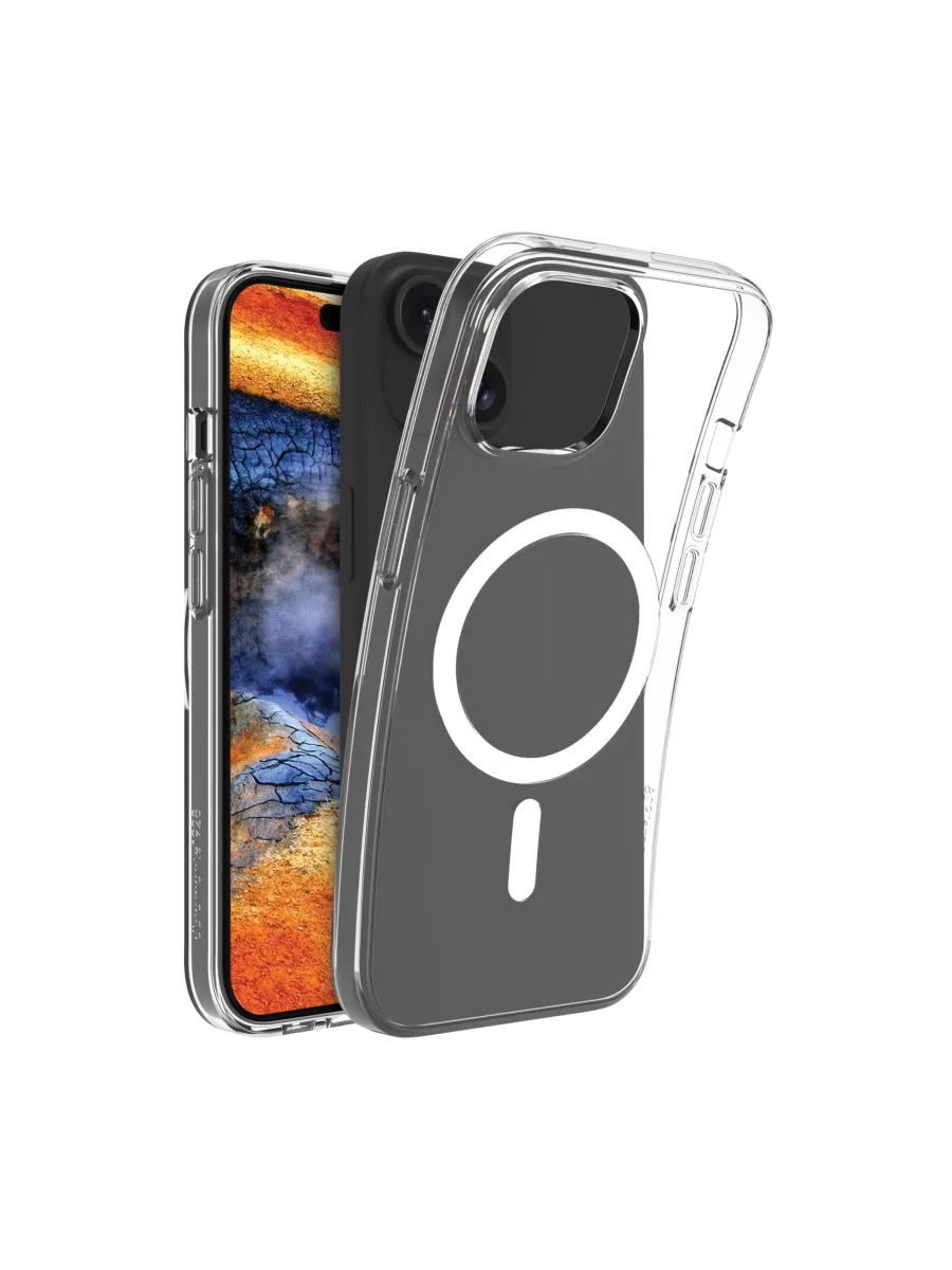 dbramante1928 Greenland Pro - Back cover for mobile phone - MagSafe compatibility - plastic - clear - for Apple iPhone 13, 14, 15, 16e, 17e