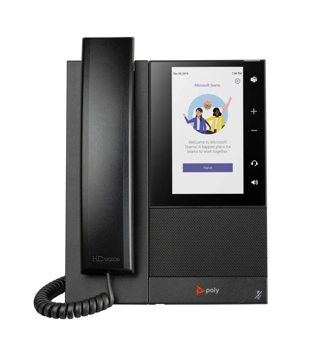 HP Poly CCX 505 - For Microsoft Teams - VoIP phone - SIP, SDP, RTCP, RTP, SRTP