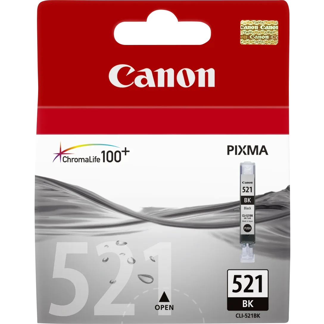 Canon CLI-521 BK - 2933B001 - 1 x Photo Black - Ink tank
