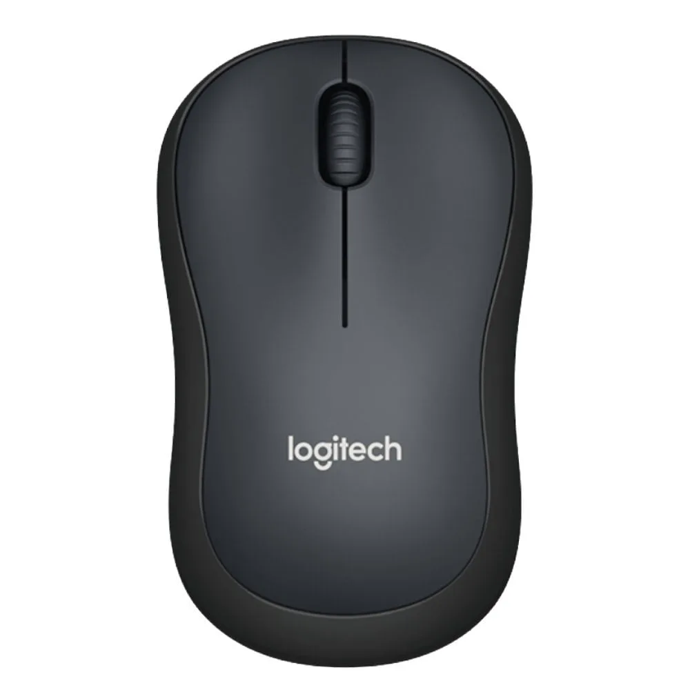 Logitech M220 Silent - Mouse - optical - 3 buttons - wireless - 2.4 GHz - USB wireless receiver - charcoal