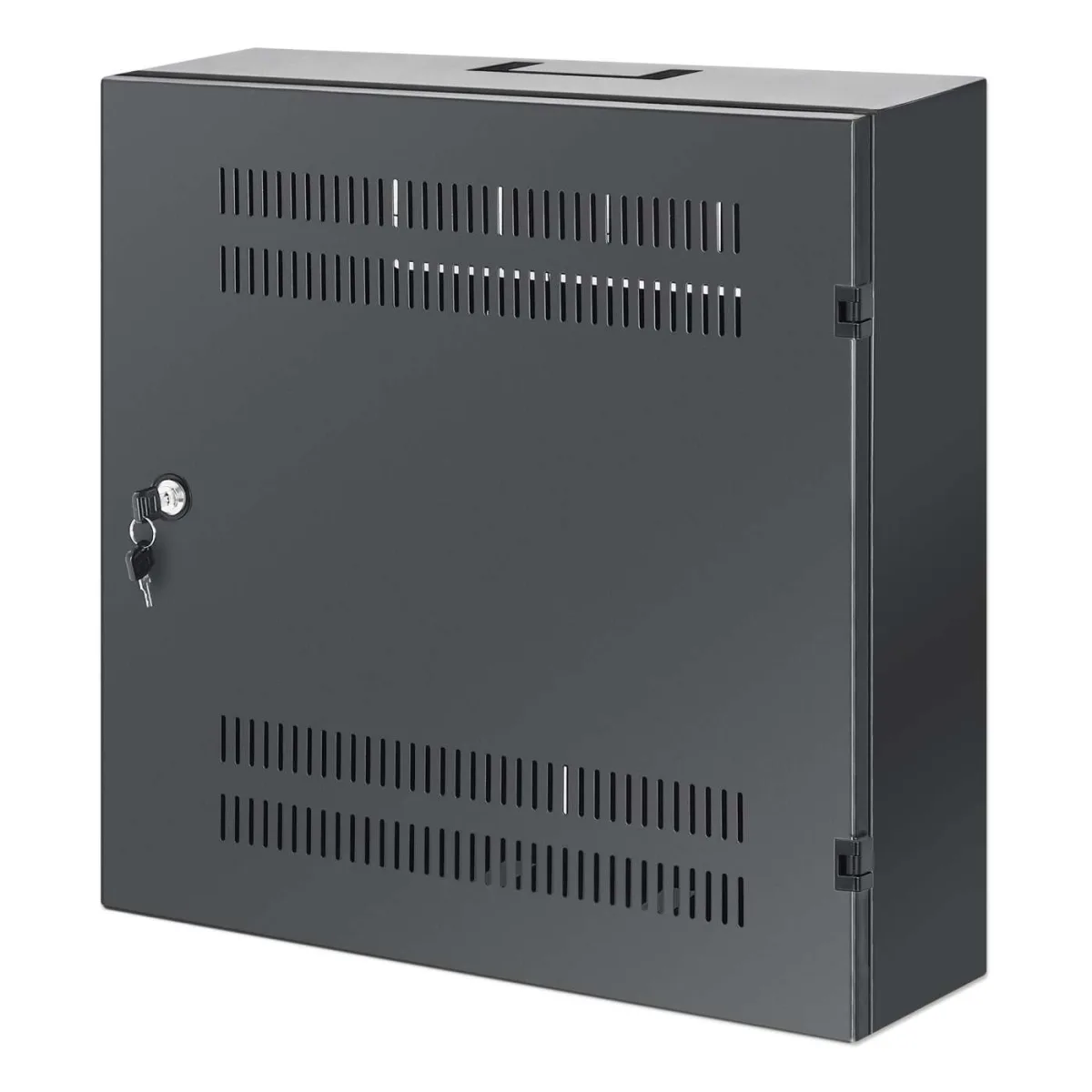 Intellinet 713689 Low Profile 19" Wall Mount- Cabinet Black 4U/Horiz 2U/Verti
