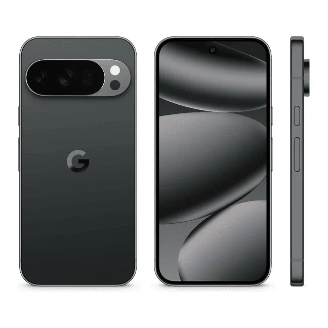 Google Pixel 10 Pro - 5G smartphone - dual-SIM - RAM 16 GB / Internal Memory 128 GB - OLED display - 6.3" - 1280 x 2856 pixels - (120 Hz) - 3x rear cameras 50 MP, 48 MP, 48 MP - front camera 42 MP - obsidian