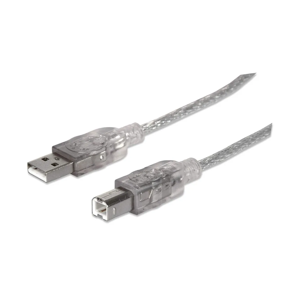 Manhattan 333405 USB-A to Usb-b Cable 1.8M- Male/Male 480MBPS (USB 2.0) Silv
