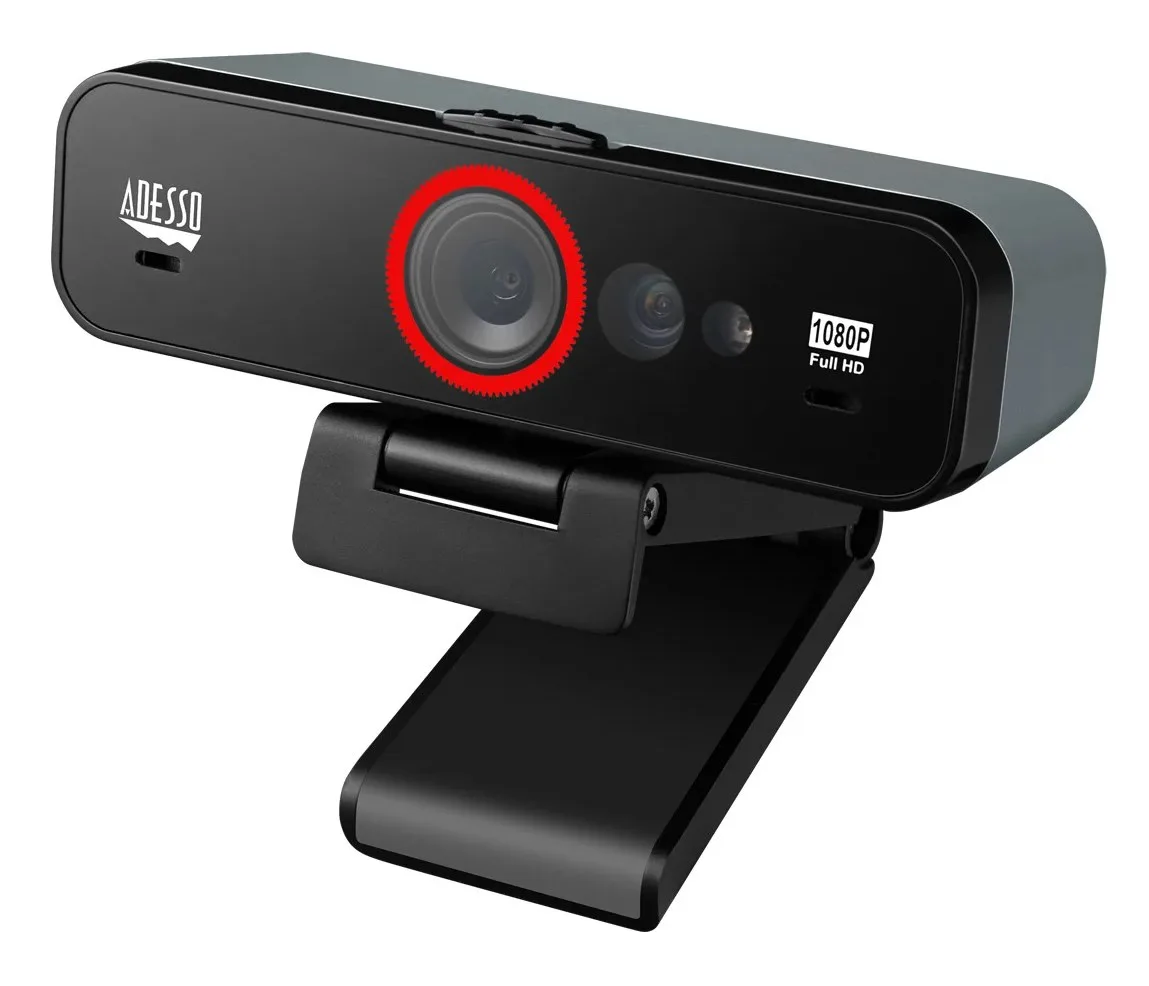 Adesso 1080P HD Webcam W/Windows Hello Face Rec. Build-in Cybertrack F1