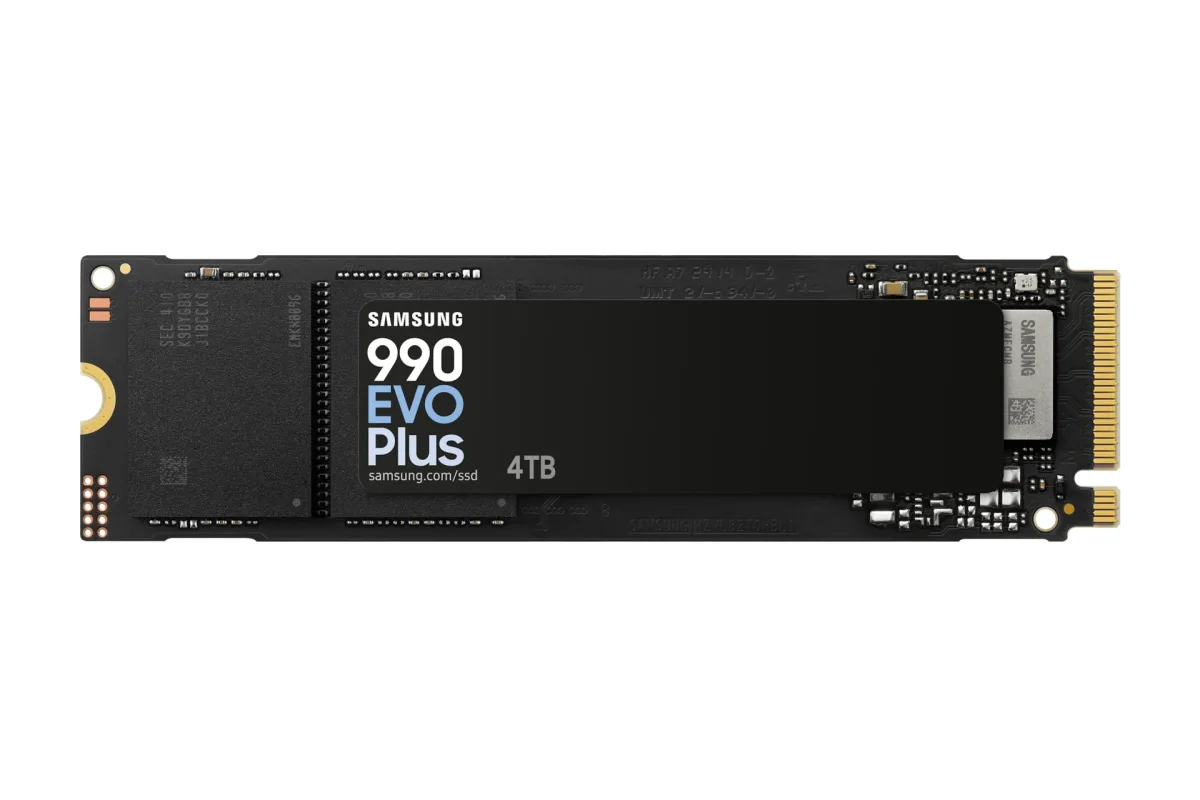 Samsung 990 EVO Plus MZ-V9S2T0 - SSD - encrypted - 4 TB - internal - M.2 2280 - PCIe 5.0 x2 (NVMe) - 256-bit AES - TCG Opal Encryption 2.0