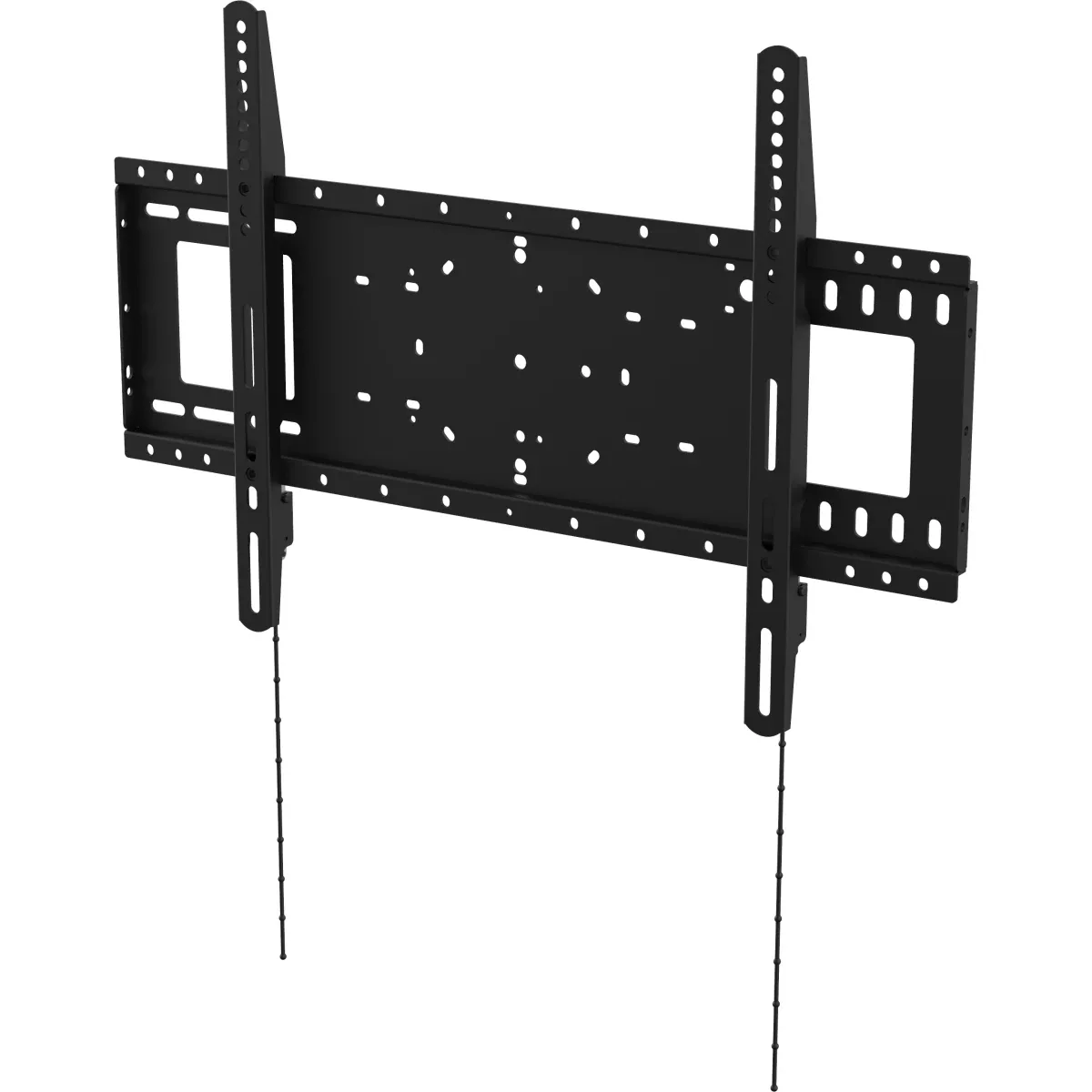 Display wall mount - heavy duty - fits display 37 to 85" with VESA sizes up to 600 x 400 - non-tilting - suits interactive flat panels or displays - arms latch securely - cold rolled steel - media player fixing points - swl 100 kg - black