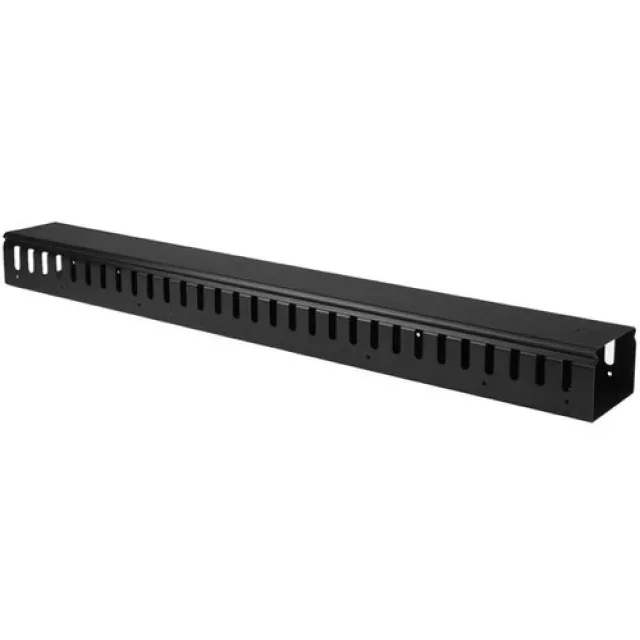 Startech 3ft (1m) Vertical Cable Management Duct with Cover - 0U Open Slot Finger Duct Wire Raceway for 19 Inch Server Rack - Slotted Cord Channel (CMVER20UF) - Cable organizer - 91.4 cm - black - 20U - for P/N: RK2537BKM, RK4242BK24, RK4242BK30
