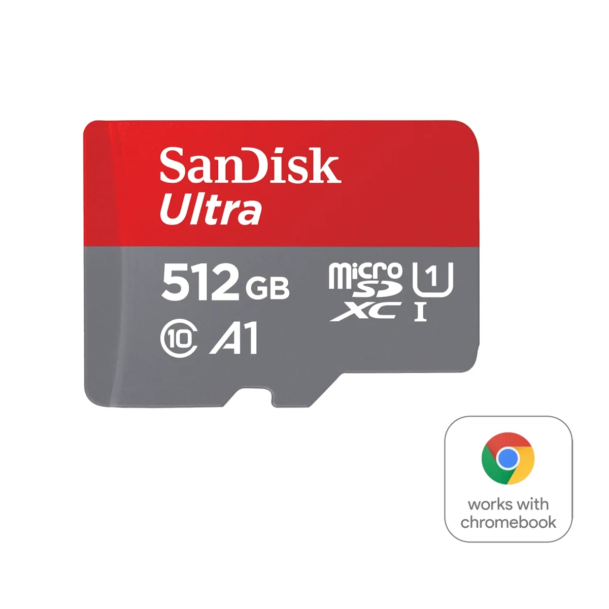 SanDisk Ultra - Flash memory card (microSDXC to SD adapter included) - 512 GB - A1 / UHS Class 1 / Class10 - microSDXC UHS-I