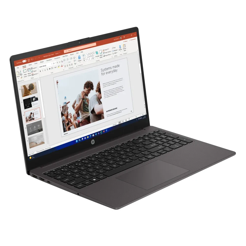 HP 250 G10 AK9T2AT#ABU Laptop, 15.6 Inch Full HD 1080p Screen, Intel Core i5-1334U 13th Gen, 8GB RAM, 256GB SSD, Windows 11 Pro