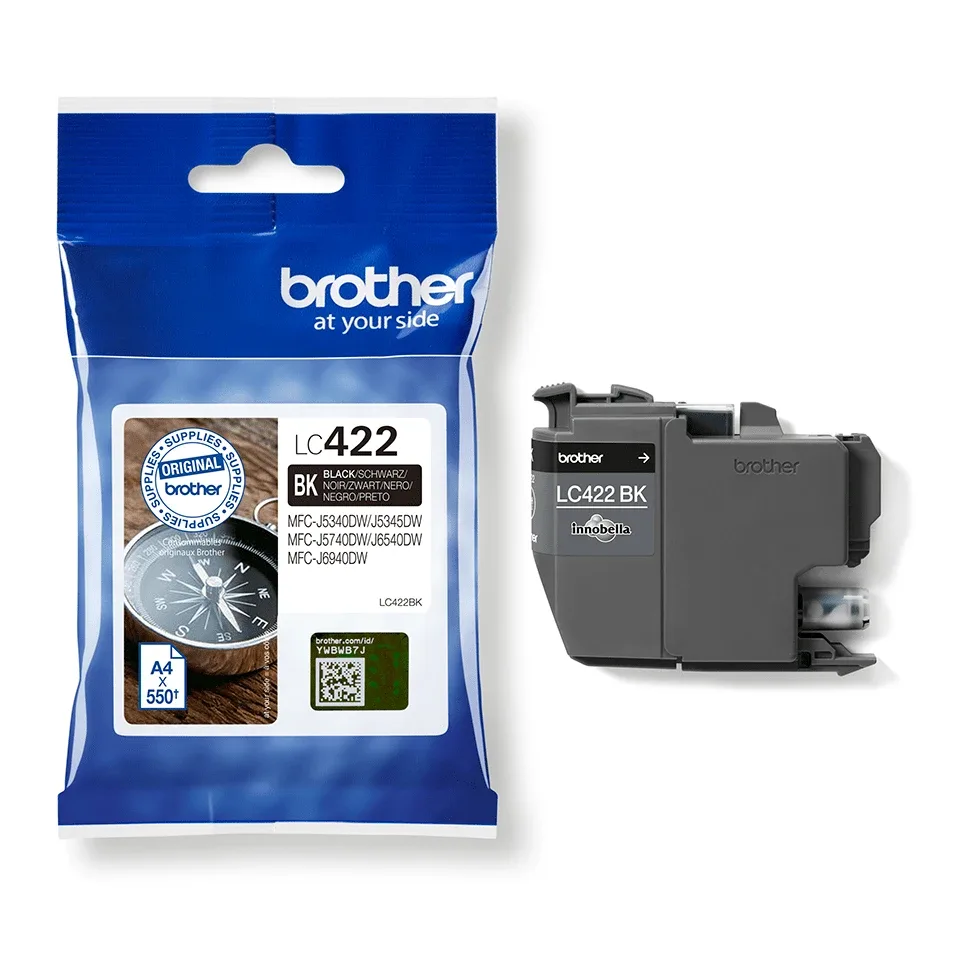 Brother LC422 - Black - original - ink cartridge - for Brother MFC-J5340DW, MFC-J5340DWE, MFC-J5345DW, MFC-J5740DW, MFC-J6540DW, MFC-J6940DW
