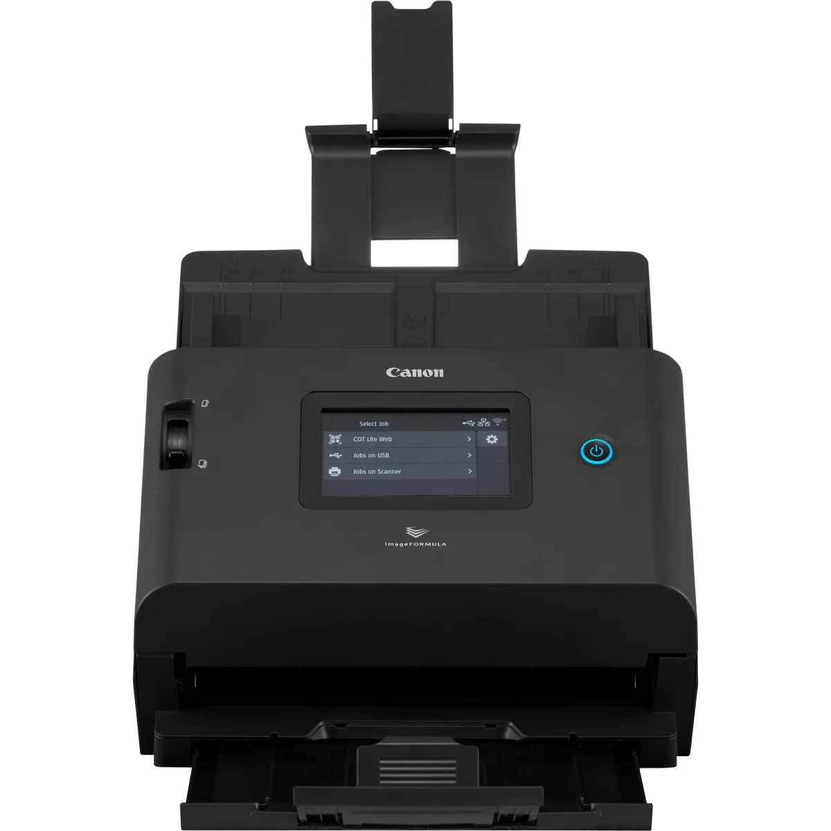 Canon imageFORMULA DR-S350NW - Document scanner - Contact Image Sensor (CIS) - Duplex - max scan width: 8.5" - 600 dpi x 600 dpi - up to 50 ppm (mono) / up to 50 ppm (colour) - ADF (60 sheets) - up to 9000 scans per day - USB 3.2 Gen 1, Gigabit LAN, Wi-Fi(ac)