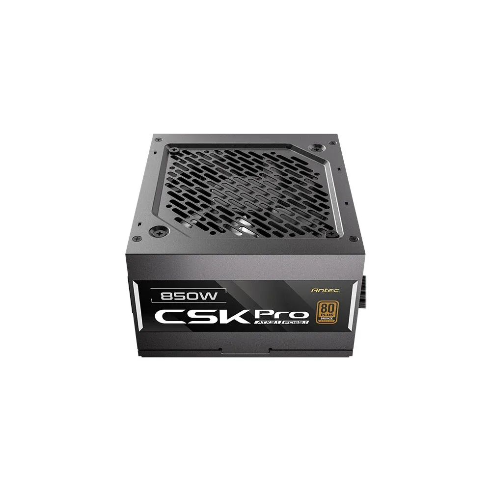 Antec CSK850 PRO 850W Semi-Modular ATX 3.1 Power Supply, PCIe 5.1 Ready with 12V 2x6 Connector, 80 Plus Bronze Certified, Quiet 120mm Fan, 5-Year Warranty