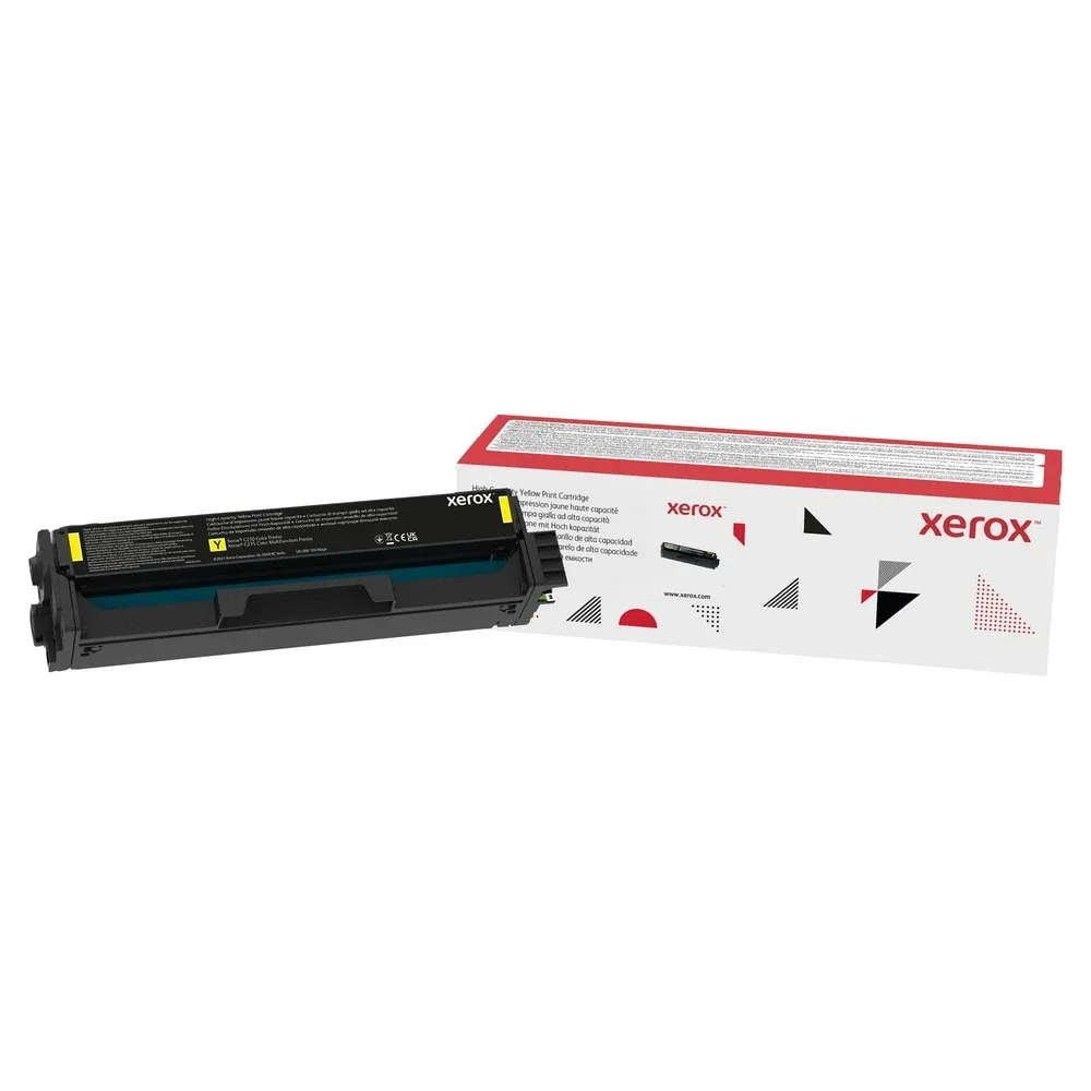 XEROX C230 / C235 YELLOW HIGH CAP TONER CARTRIDGE (2500 PAGES)