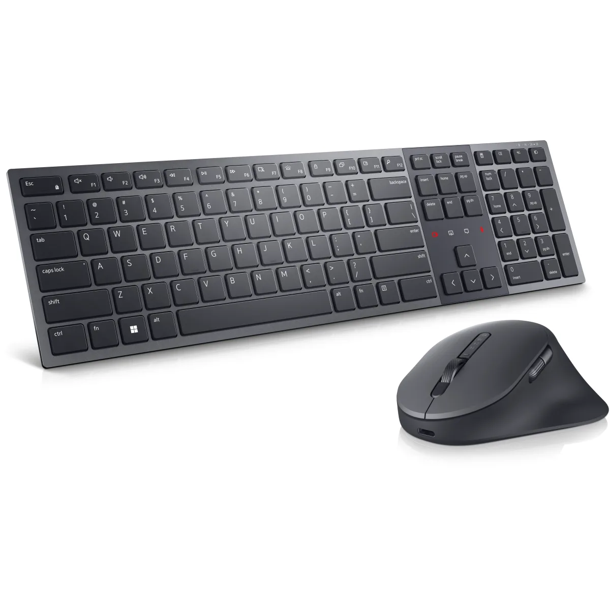 Dell Pro Premium Collaboration KM900 - Keyboard and mouse set - collaboration - backlit - wireless - 2.4 GHz, Bluetooth 5.1 - QWERTY - UK - graphite - with 3 years NBD Advance Exchange