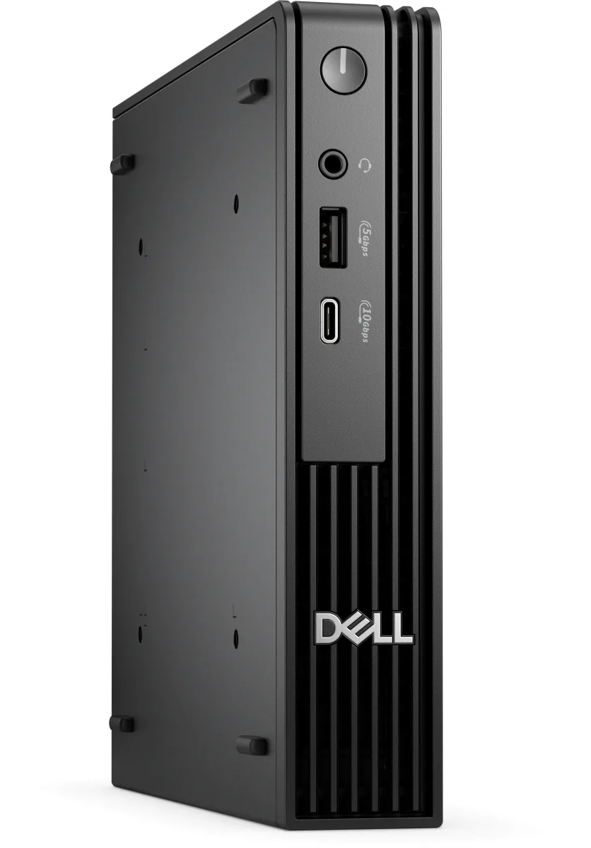 Dell Pro Micro QCM1250 - AI PC - micro Core i3 i3-14100T / up to 4.4 GHz - RAM 8 GB - SSD 512 GB - NVMe - UHD Graphics 730 - Gigabit Ethernet, Bluetooth, IEEE 802.11ax (Wi-Fi 6E) - Win 11 Pro - monitor: none - black - BTS - with 1 Year Basic Onsite Service after remote diagnosis with Hardware-Only Support - Disti SnS