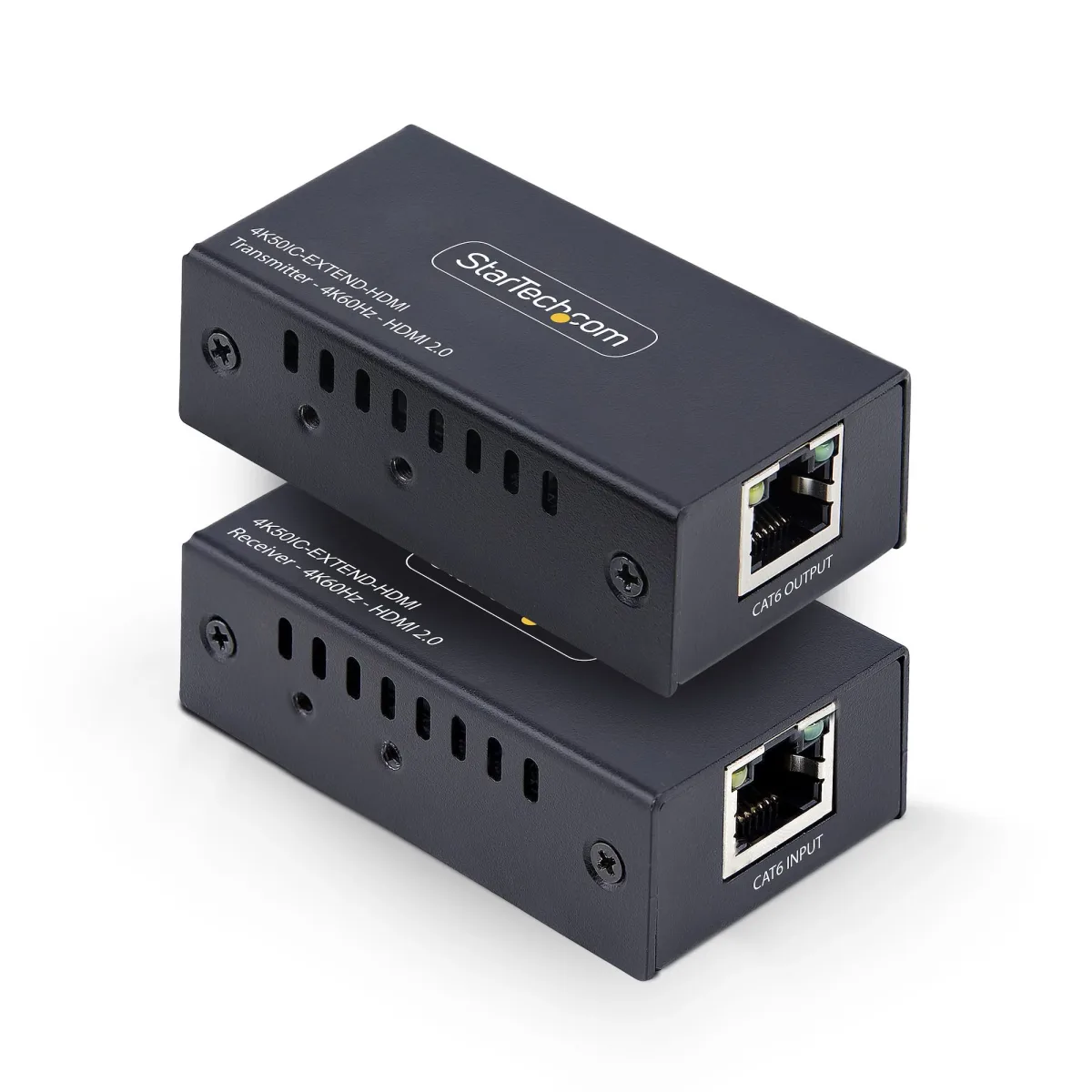 Startech HDMI Extender Over CAT5e/6 Kit, 4K 60Hz, Up to 200ft (60m) - Video/audio extender - HDMI - over CAT 5/5e/6 - up to 60 m