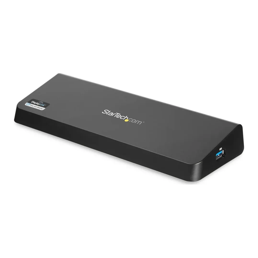 Startech USB 3.0 Docking Station Dual Monitor with HDMI & 4K DisplayPort, 4x USB-A, Gigabit Ethernet, USB Type A Universal Laptop Dock with USB 3.1 Gen 1 Hub (5 Gbps) and Charging - Mac, Windows, Chrome (USB3DOCKHDPC) - Docking station - USB - HDMI, DP - 1GbE - for P/N: ARMBARDUO, ARMDUAL, ARMDUAL30, ARMSLIMDUO