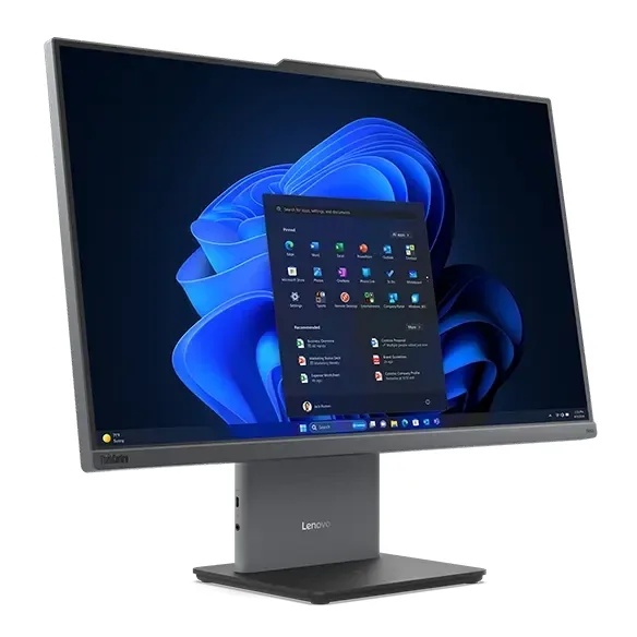 Lenovo ThinkCentre neo 50a 27 Gen 5 12SB - All-in-one with monitor stand - Core 5 210H / up to 4.8 GHz - RAM 16 GB - SSD 512 GB - TCG Opal Encryption 2, NVMe - Intel Graphics - Gigabit Ethernet, IEEE 802.11ax (Wi-Fi 6), Bluetooth 5.2 - Win 11 Pro - monitor: LED 27" 1920 x 1080 (Full HD) @ 100 Hz - keyboard: UK - luna grey - Lenovo TopSeller - with 1 Year Lenovo Onsite Support