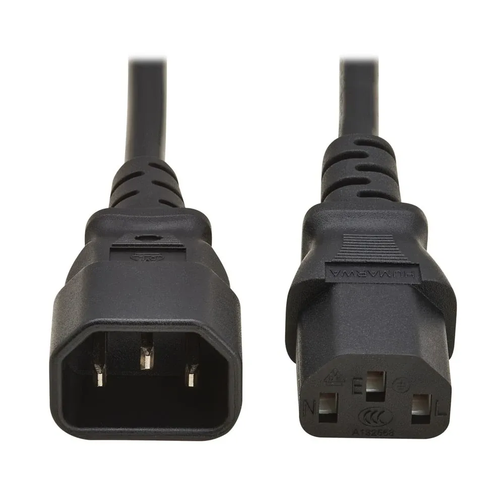 Eaton Tripp Lite Series - Power cable - IEC 60320 C14 to power IEC 60320 C13 - 250 V - 10 A - 50 cm - black - Europe - for P/N: B020-U16-19-IPF, B020-U16-19-IPG, B020-U16-19-KF, B020-U16-19-KG