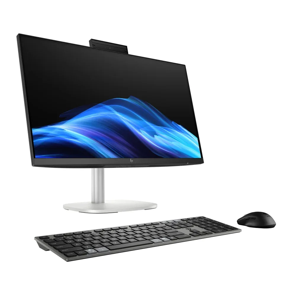 HP EliteStudio 8 G1i AI - AI PC - all-in-one Core Ultra 7 265 / up to 5.3 GHz - vPro Enterprise - RAM 24 GB - SSD 512 GB - NVMe - Intel Graphics - Gigabit Ethernet, IEEE 802.11ax (Wi-Fi 6), Bluetooth 5.4, IEEE 802.11be (Wi-Fi 7) - Win 11 Pro - monitor: LED 23.8" 1920 x 1080 (Full HD) @ 75 Hz - keyboard: UK - pike silver - Smart Buy