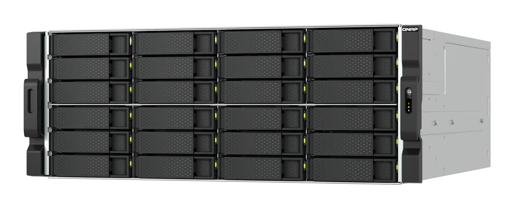 QNAP TS-H2477XU-RP - NAS server - 24 bays - rack-mountable - SATA 6Gb/s - RAID 0, 1, 5, 6, 10, 50, 60, JBOD - RAM 32 GB - Gigabit Ethernet / 2.5 Gigabit Ethernet / 10 Gigabit Ethernet - iSCSI support - 4U