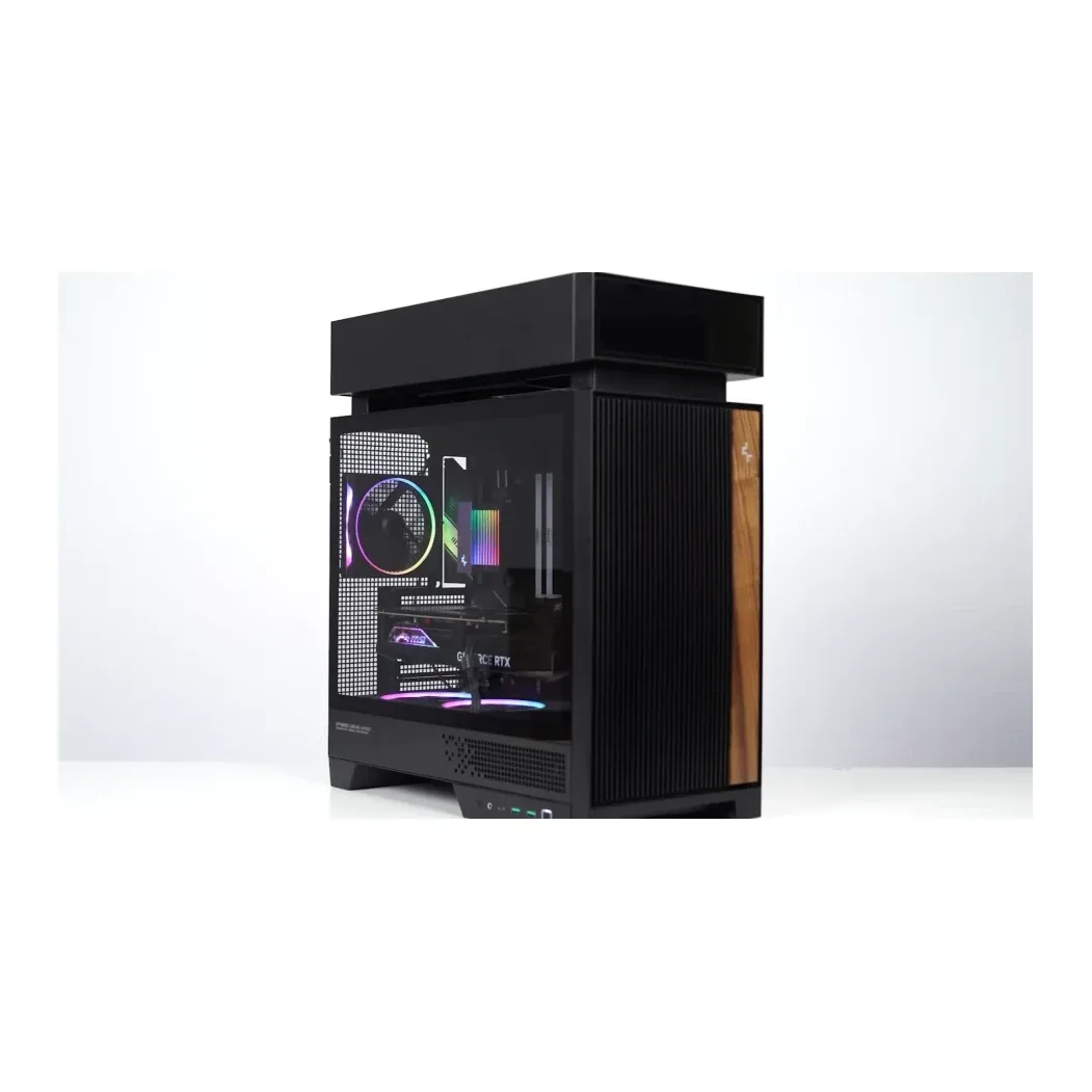DeepCool CL6600 ARGB Modular Split-Chamber Mid-Tower ATX Case, Tempered Glass Panels,  Pre-installed 360mm ARGB Liquid Cooler, 2 x FL12R  SE ARGB Fans, USB 3.0, Mini-ITX/Mico-ATX/ATX, Black