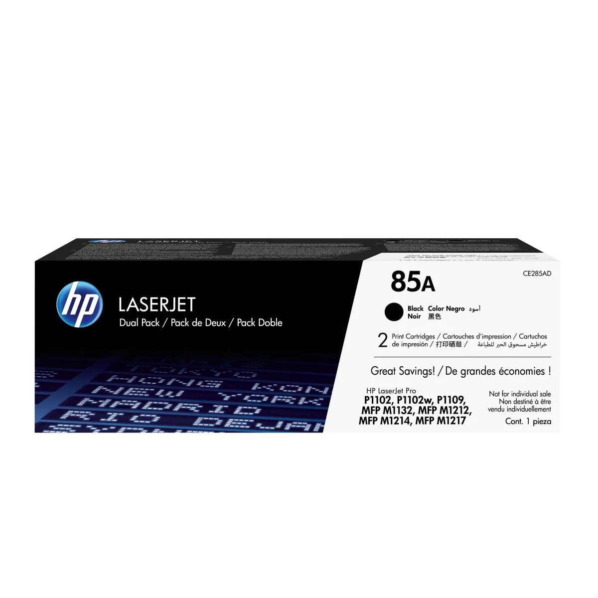 HP 85A - CE285AD - 2 x Black - Toner cartridge