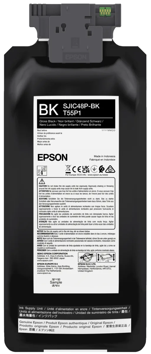 Epson C13T55P140 SJIC48P-BK Ink Cartridge for Cw C8000E Black