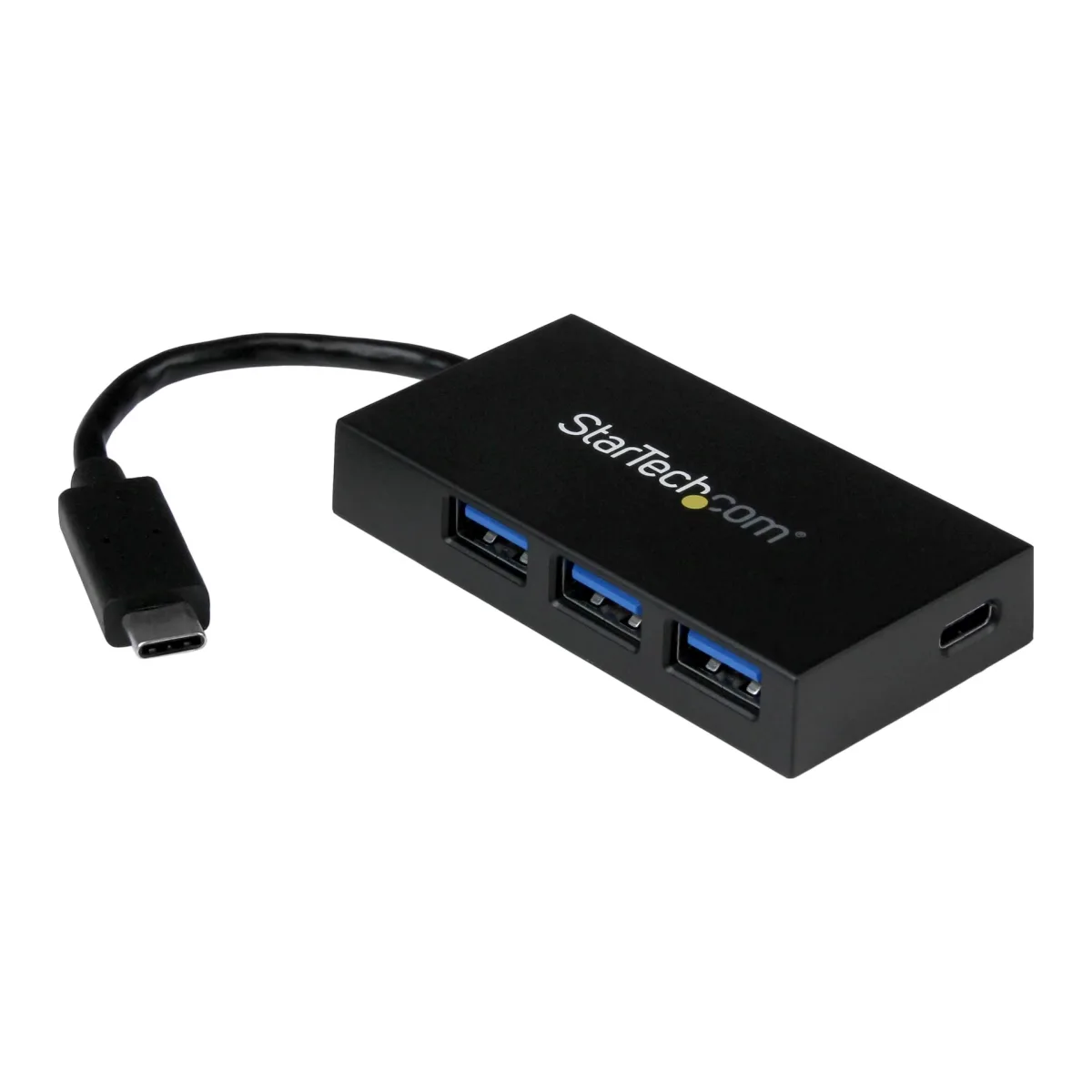 Startech 4 Port USB C Hub with 1x USB-C & 3x USB-A Ports (SuperSpeed 5Gbps), USB Bus Powered, Compact Portable/Laptop USB 3.0 Adapter Hub, USB 3.1 Gen 1/USB 3.2 Gen 1 Type-C Hub, White - Windows/macOS/Linux (HB30C3A1CFBW)