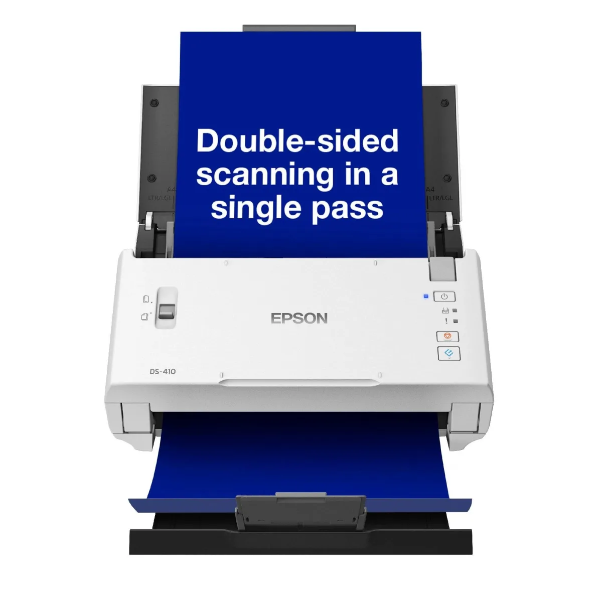 DS410 -  Document scanner - Duplex - A4 - 600 dpi x 600 dpi - up to 26 ppm (mono) / up to 26 ppm (colour) - ADF (50 sheets) - up to 3000 scans per day - USB 2.0