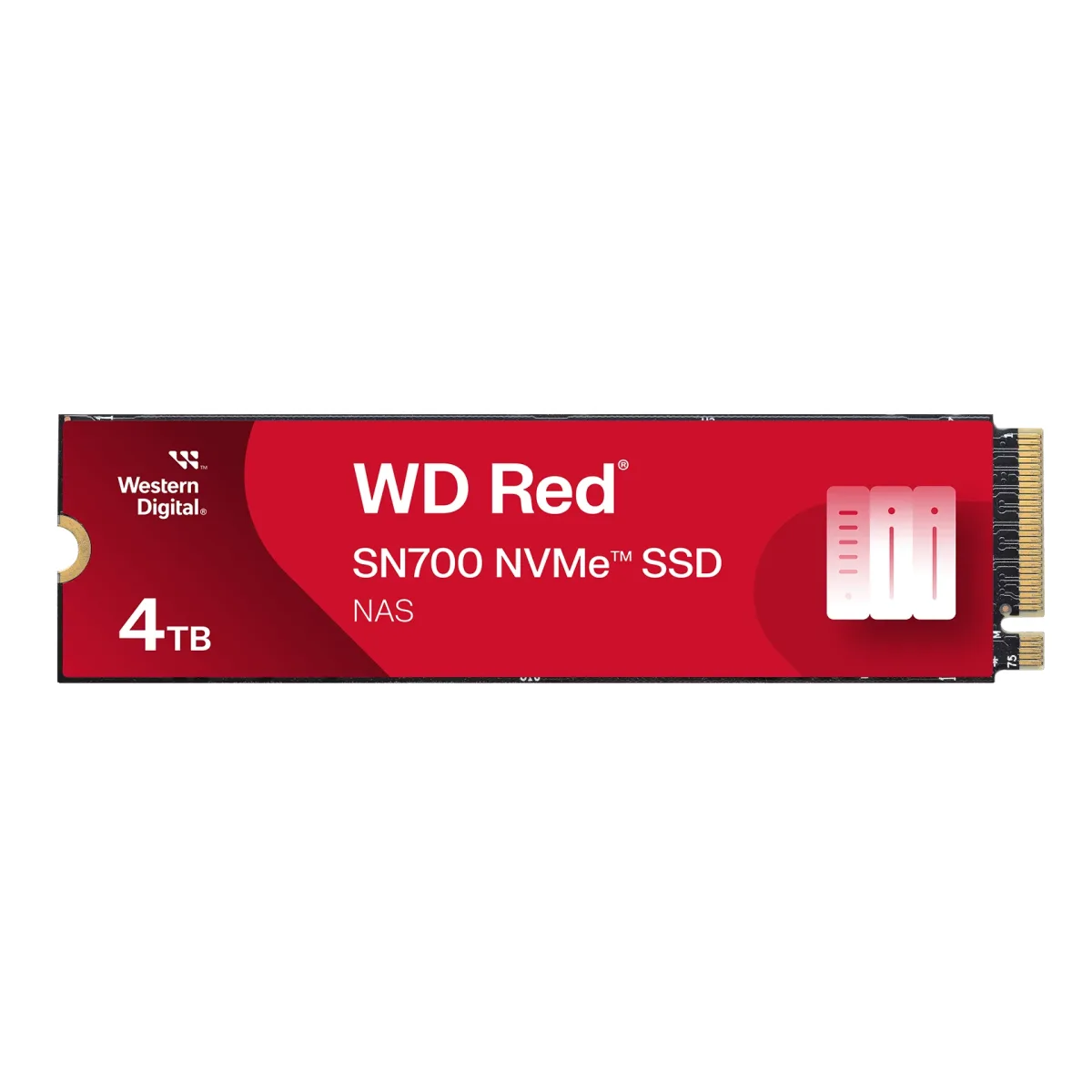 WD Red SN700 WDS400T1R0C-68BDK0 - SSD - 4 TB - internal - M.2 2280 - PCIe 3.0 x4 (NVMe)