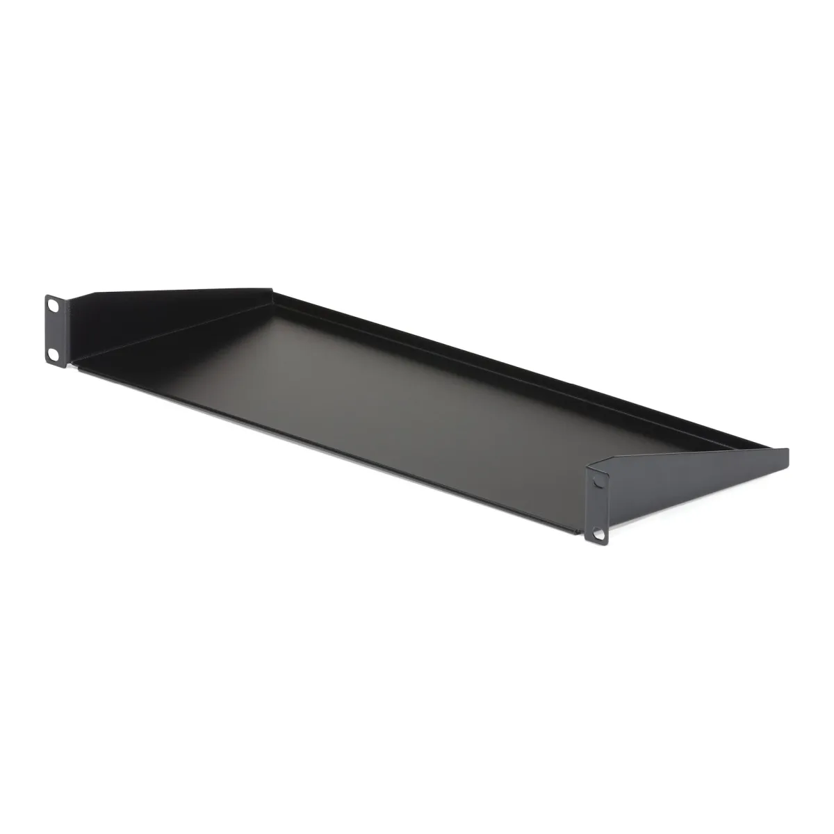 Startech 1U Server Rack Cabinet Shelf, 7in Deep Fixed Cantilever Tray, Rackmount Shelf for 19" AV/Data/Network Equipment Enclosure with Cage Nuts & Screws, 33lbs Weight Capacity - 1U Rack Shelf 7" Deep (CABSHELF1U) - Rack shelf - black - 1U - 19" - for P/N: RK12OD2, RK2537BKM, RK3236BKF, RK4236BKB, RK4242BK24, RK4242BK30, RKQMCAB12V2