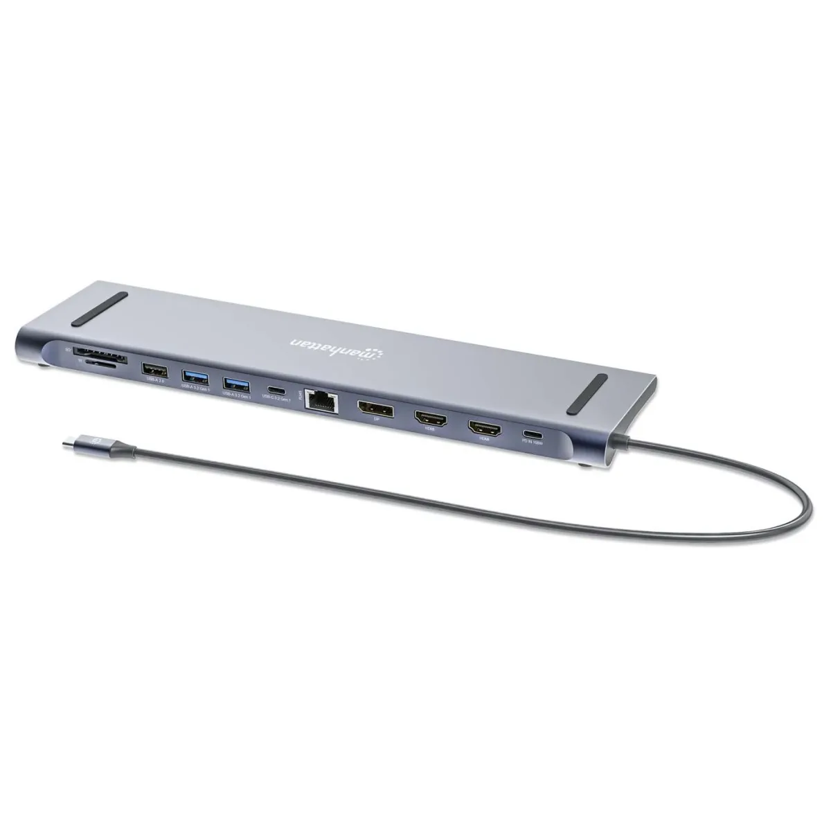 USB-C DOCK/HUB/READER 10-PORT AUD/DP/HDMI/RJ45/USB-C/USB-A