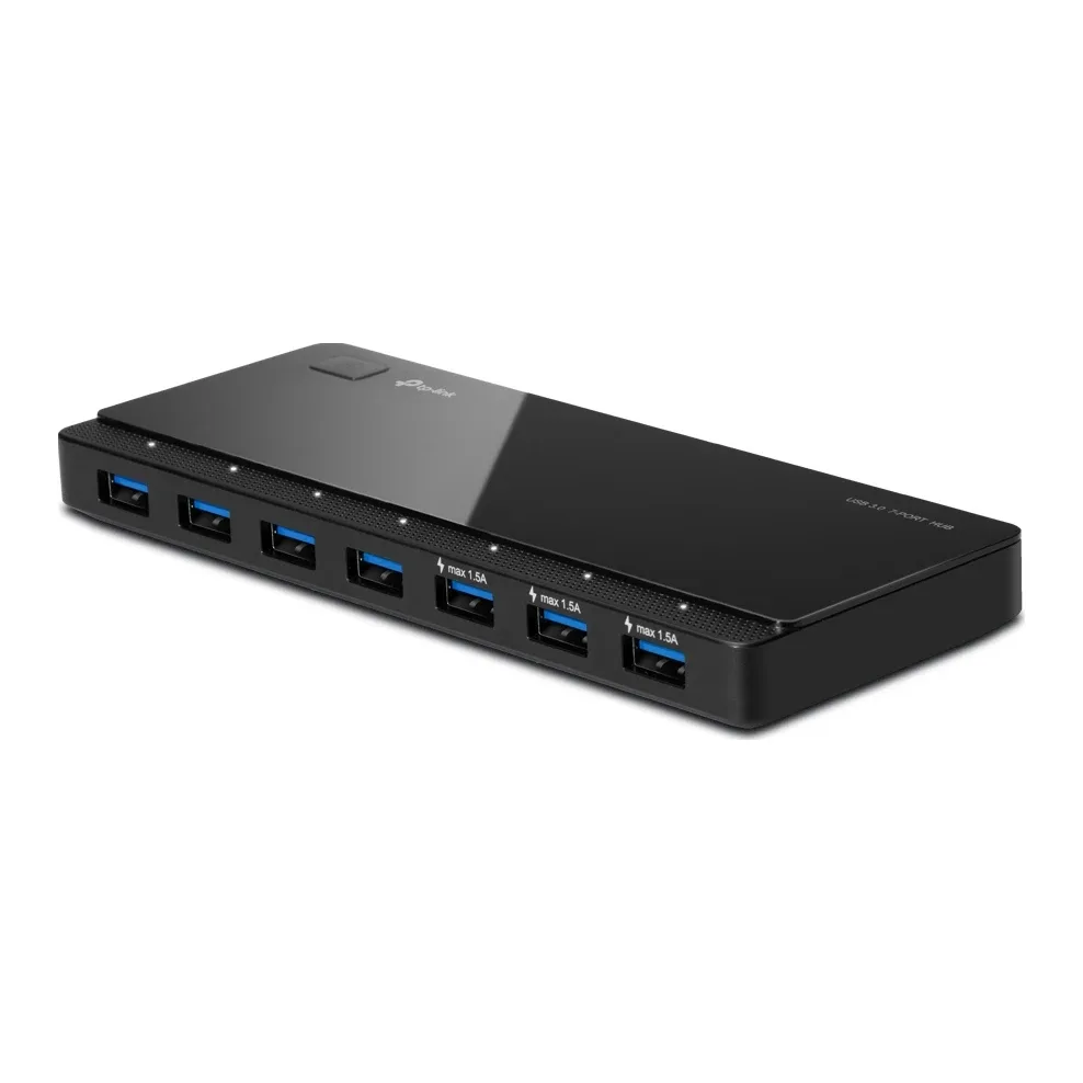 TP-Link USB 3.0 7-Port Hub with UK power adaptor and 1m USB 3.0 cable - UH700