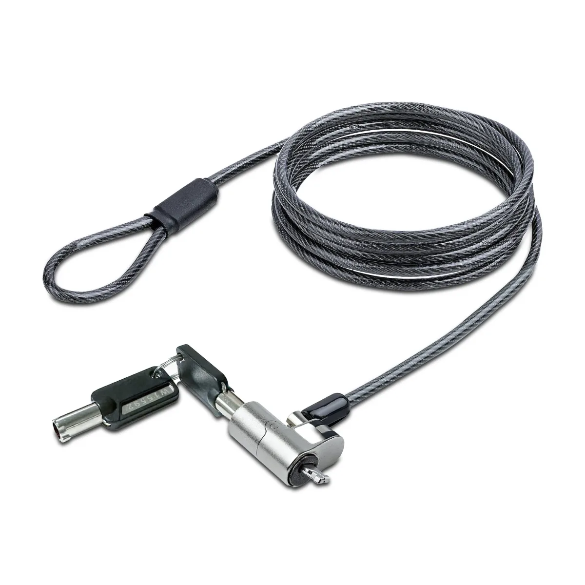 Startech Nano Laptop Cable Lock, 6ft (2m), Anti-Theft Keyed Lock, Security Cable Locks Nano Slot Computers, For HP EliteBook/Lenovo ThinkPad X1/2-1 Laptops, Cut-Resistant Steel Cable Lock For Laptop (NANOK-LAPTOP-LOCK)