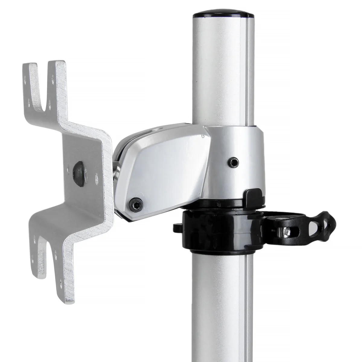 Startech Single Monitor Stand - Adjustable - Supports Monitors 12" to 34" - Premium - Single Screen VESA Monitor Mount Stand - Silver (ARMPIVSTND) - Mounting kit (desk stand, feet, wrench, screws, cable clip) - for LCD display - plastic, steel - silver - screen size: 12"-34
