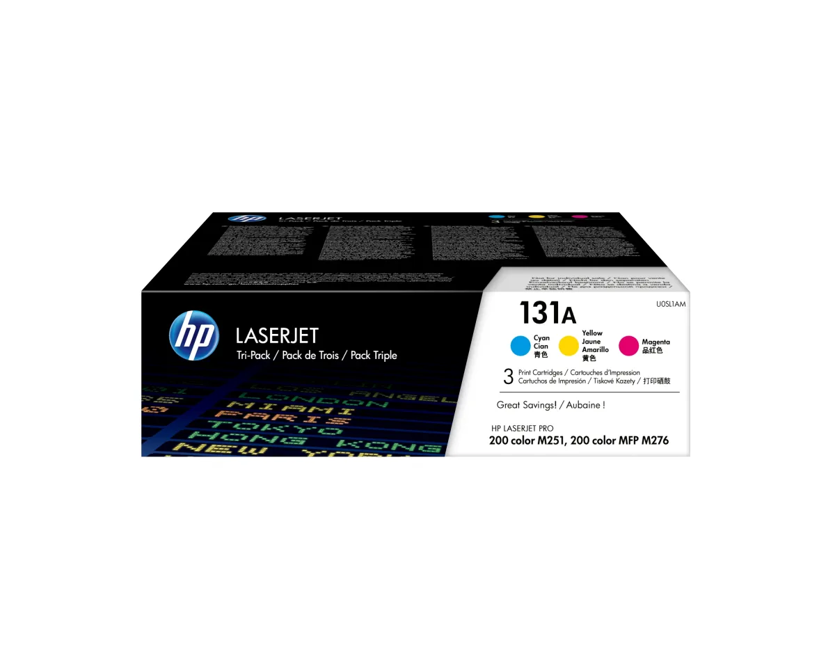 HP 131A - U0SL1AM - 1 x Yellow,1 x Cyan,1 x Magenta - Toner cartridge