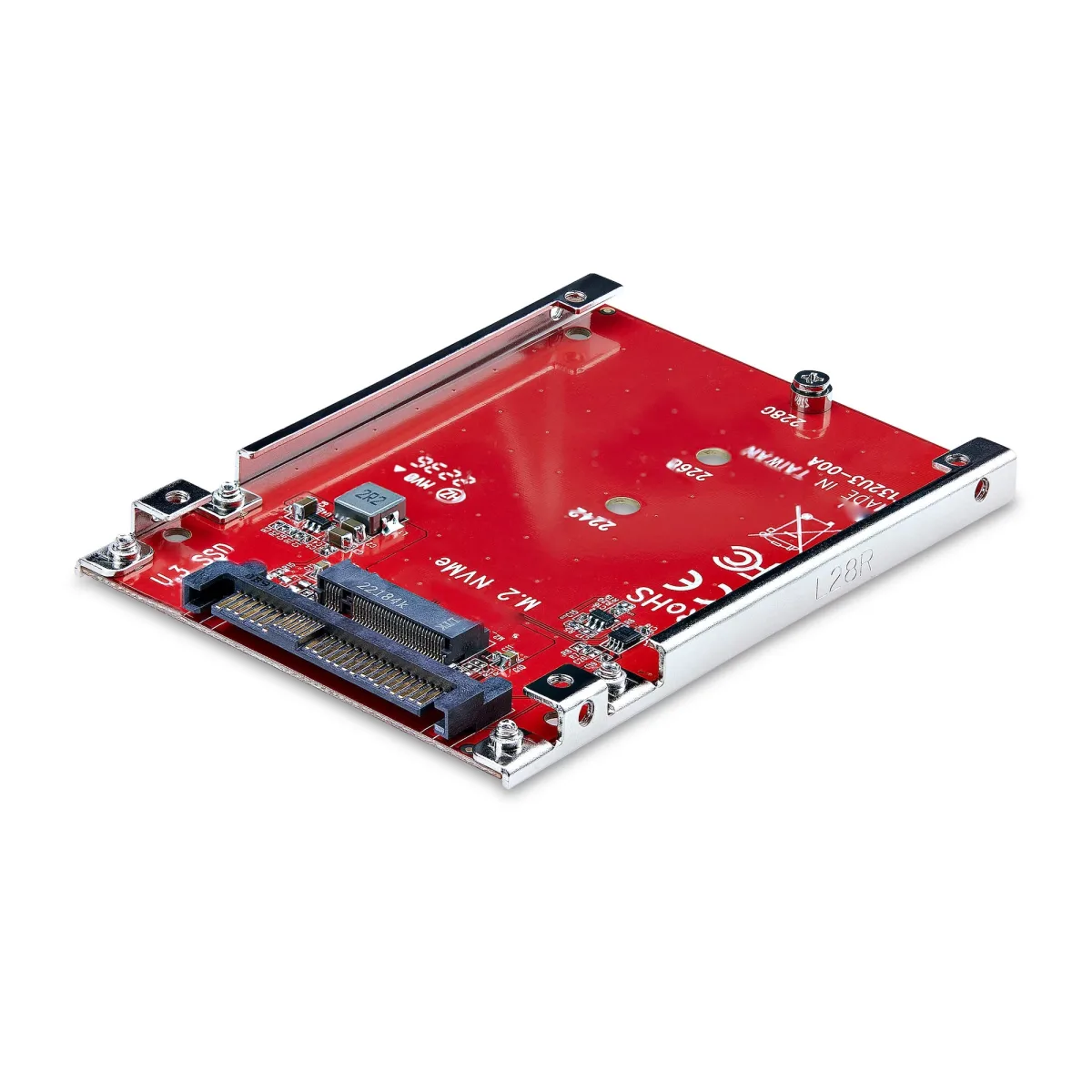 Startech M.2 to U.3 Adapter, For M.2 NVMe SSDs, PCIe M.2 Drive to 2.5inch U.3 (SFF-TA-1001) Host Adapter/Converter, TAA Compliant - 2.5" Drive Form Factor (1M25-U3-M2-ADAPTER)