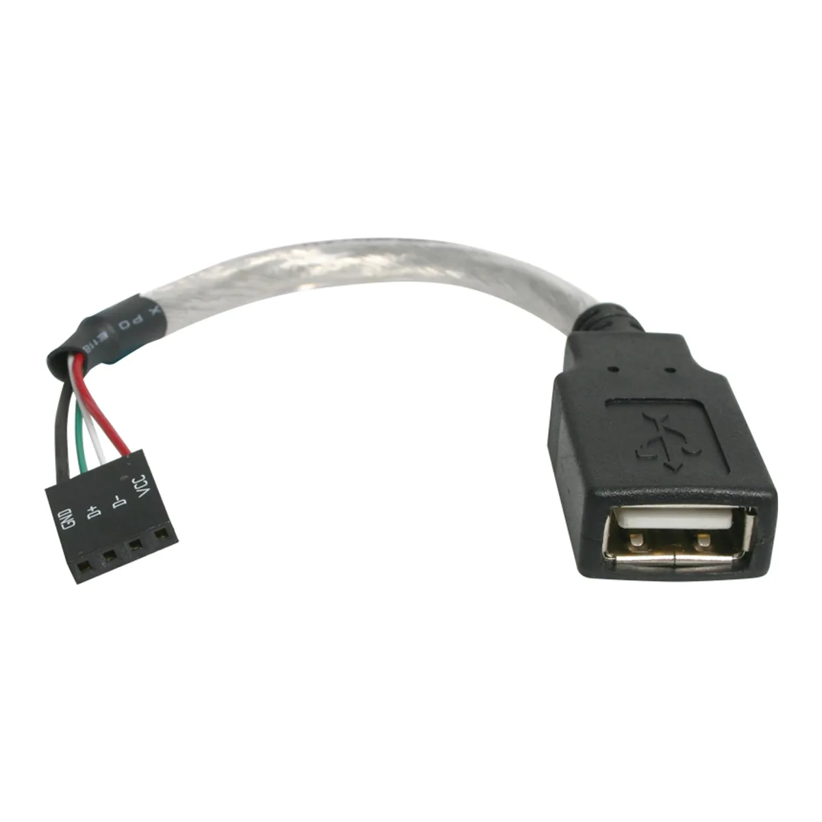 StarTech 6in USB 2.0 A to USB 4 Pin to Motherboard Header Adapter F/F - USB cable - USB (F) to 4 pin USB 2.0 header (F) - USBMBADAPT - USB cable - USB (F) to 4 pin USB 2.0 header (F) - 15 cm