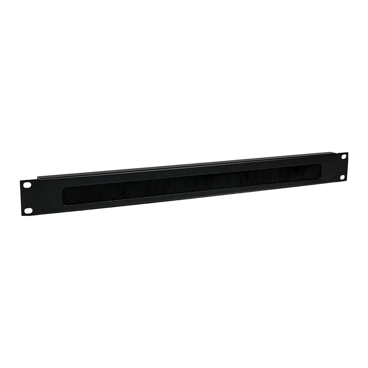 Startech 1U High-density Brush Strip Cable Management Panel - Sturdy Steel Horizontal Data Centre Cable Management Panel (CMBRUSH1U) - Rack cable management panel - black - 1U - 19" - for P/N: RACK-18U-20-WALL-OA, RACK-21U-20-WALL-OA, RACK-24U-20-WALL-OA, RK12OD2, RK3236BKF