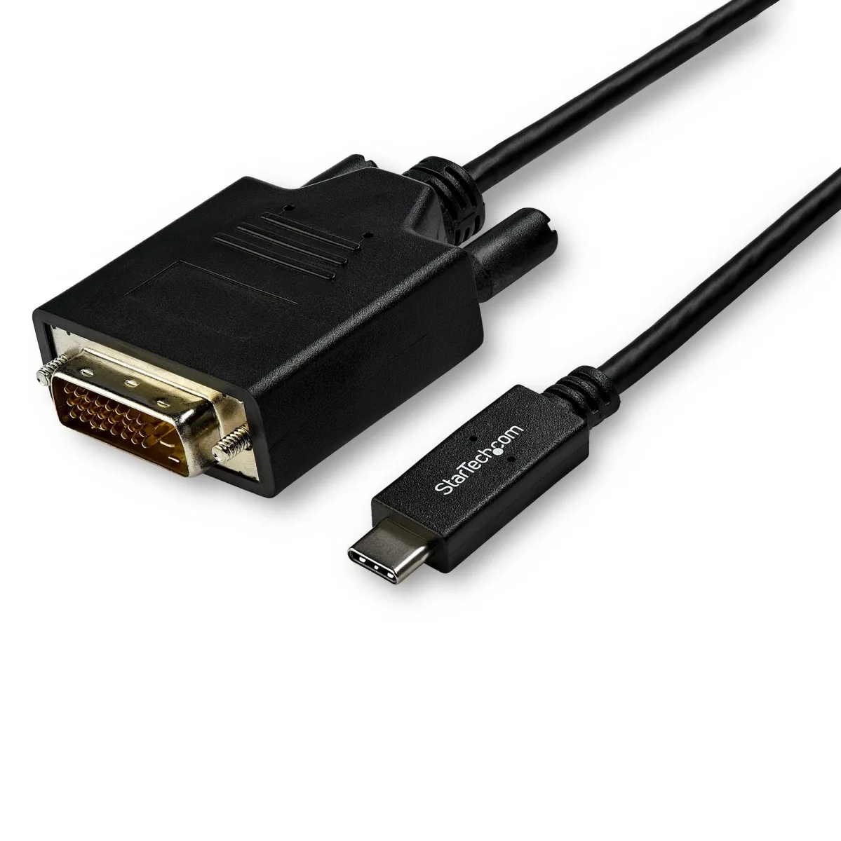 StarTech 10ft (3m) USB C to DVI Cable, 1080p (Single Link) USB Type-C (DP Alt Mode HBR2) to DVI-Digital Video Adapter Cable, Thunderbolt 3 Compatible, Laptop to DVI Monitor/Display - USB-C Adapter Cable (CDP2DVI3MBNL)