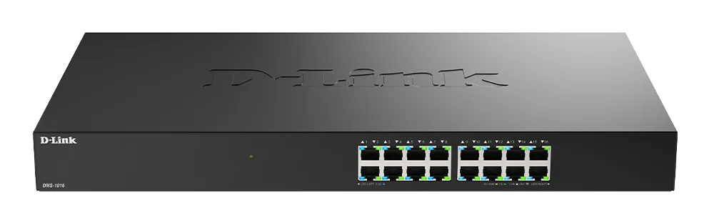 D-Link DMS-1016 - Switch - unmanaged - 16 x 10/100/1000/2.5G - rack-mountable
