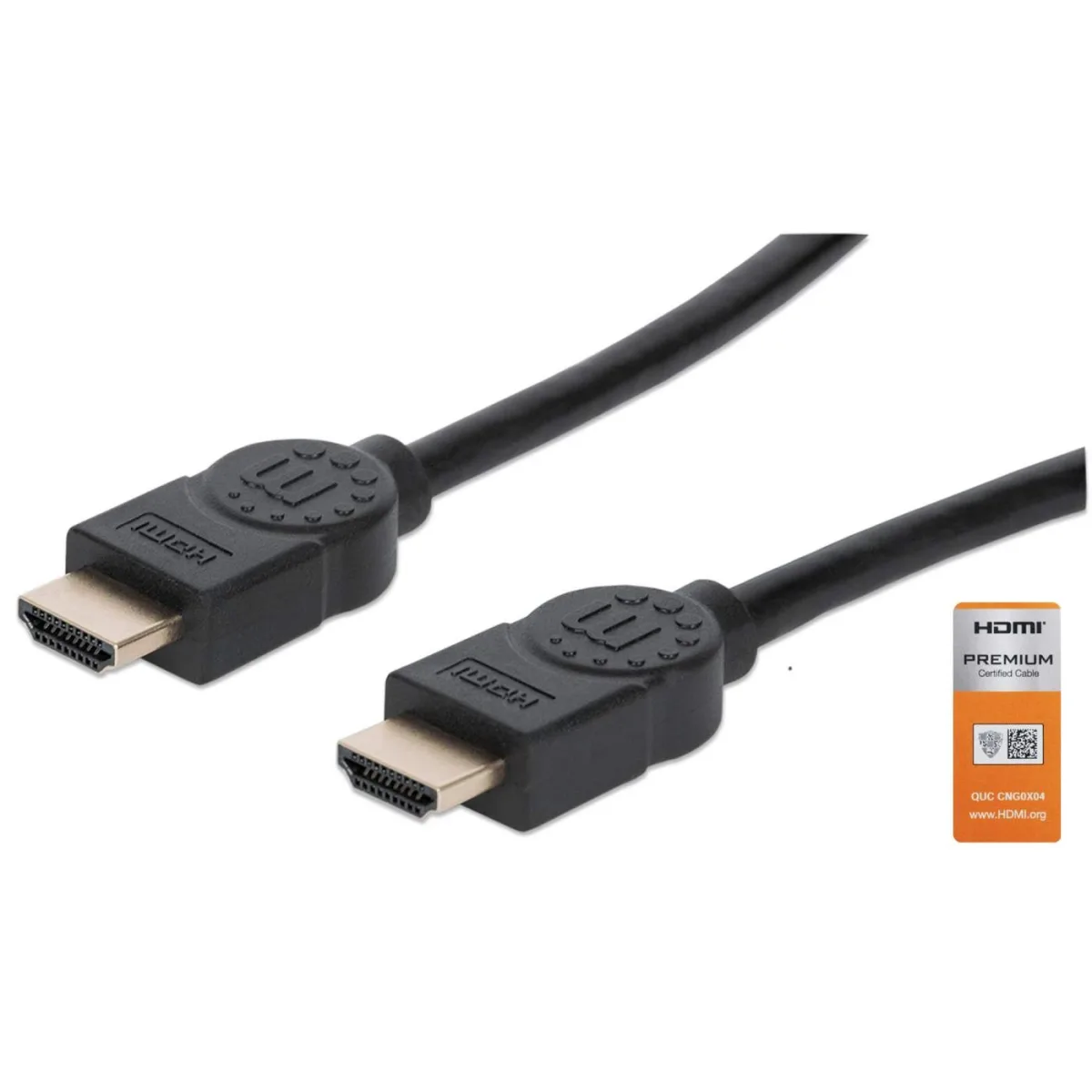 Manhattan 355353 HDMI Cable 4K/60HZ 3M Certified -With Ethernet Male/Male Black