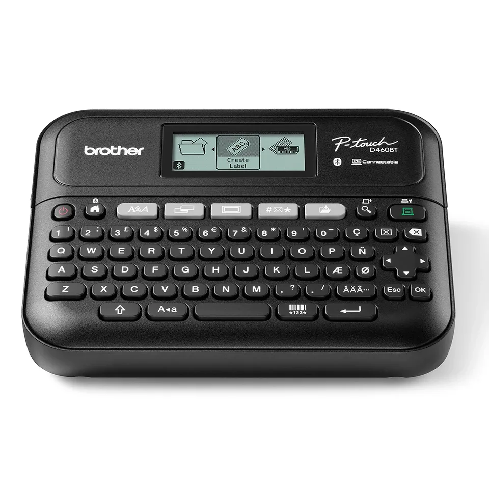 Brother PTD460BTVPZU1 PT-D460BTVP Label Printer with Carry Case Black