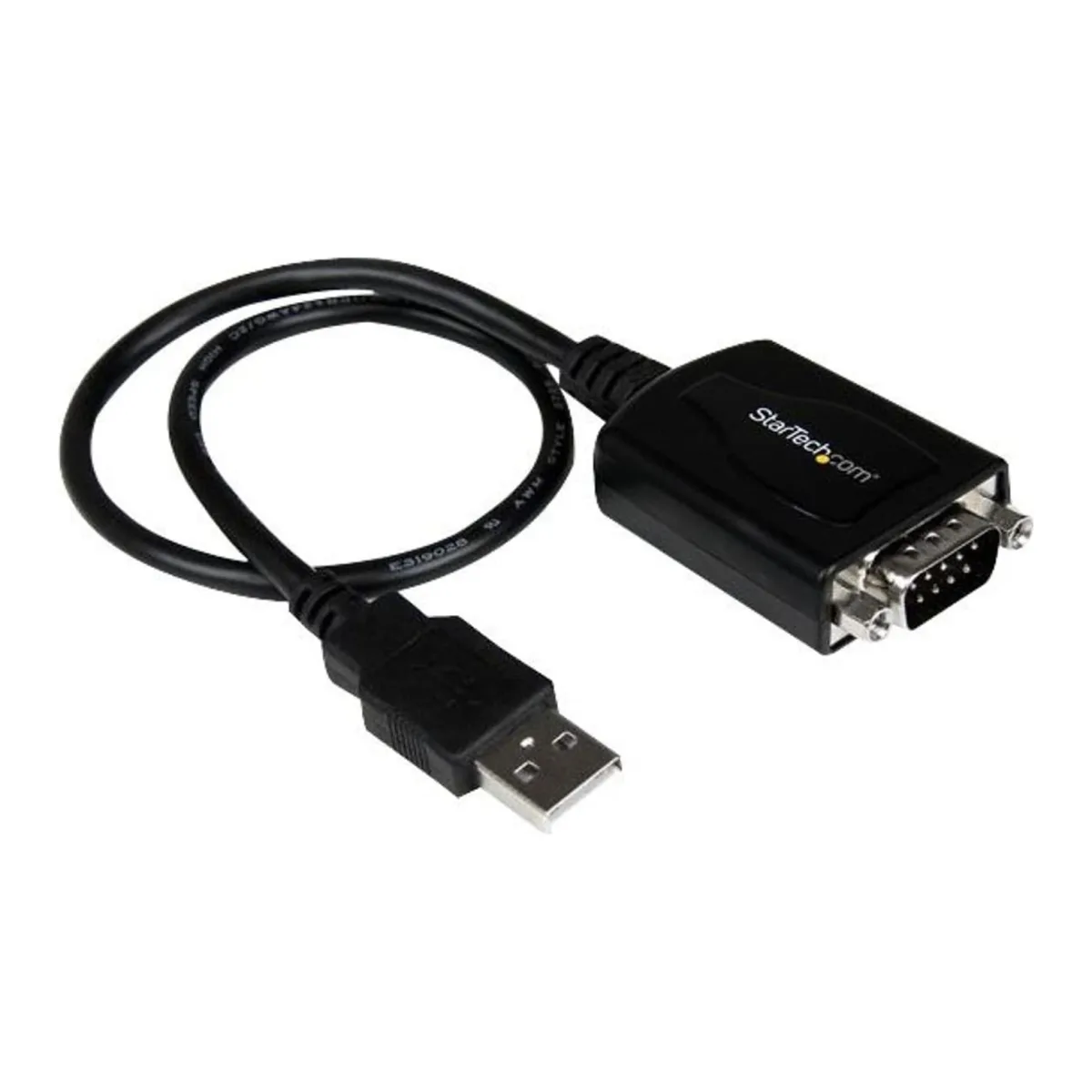 Startech USB to Serial RS232 Adapter Cable w/ COM Retention - USB Serial Adapter - Serial adapter - USB - RS-232 - black