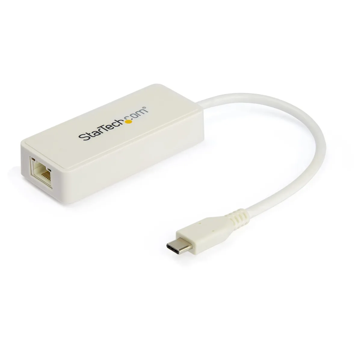 Startech USB C to Gigabit Ethernet Adapter with USB A Port, White 1Gbps NIC USB 3.0/USB 3.1 Type C Network Adapter, 1GbE USB-C RJ45/LAN TB3 Compatible Windows MacBook Pro Chromebook - USB C to Ethernet (US1GC301AUW)