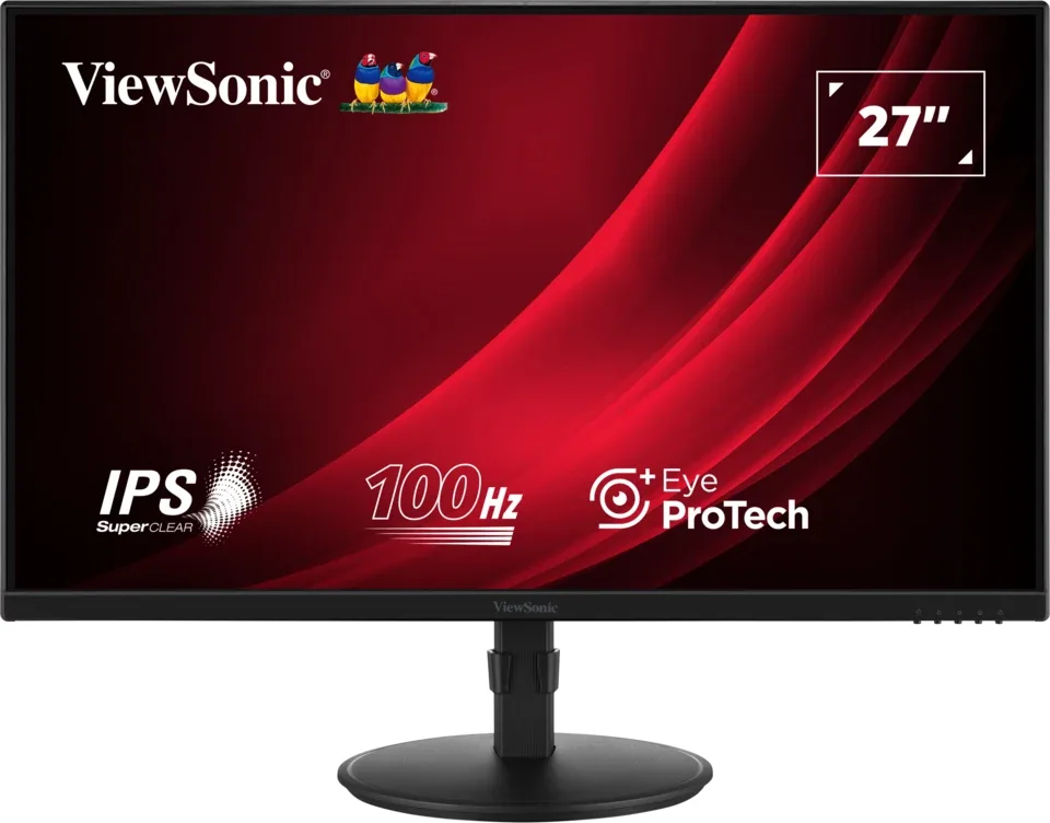 ViewSonic VA2708-HDJ - LED monitor - 27" - 1920 x 1080 Full HD (1080p) @ 100 Hz - IPS - 250 cd/m² - 1300:1 - 5 ms - HDMI, VGA, DisplayPort