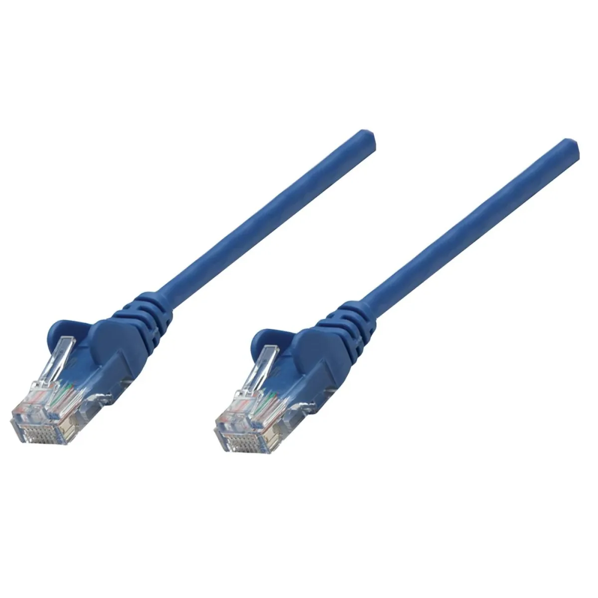Intellinet 737128 Network Cable CAT6A Copper 20M- Blue S/Ftp Snagless/Booted
