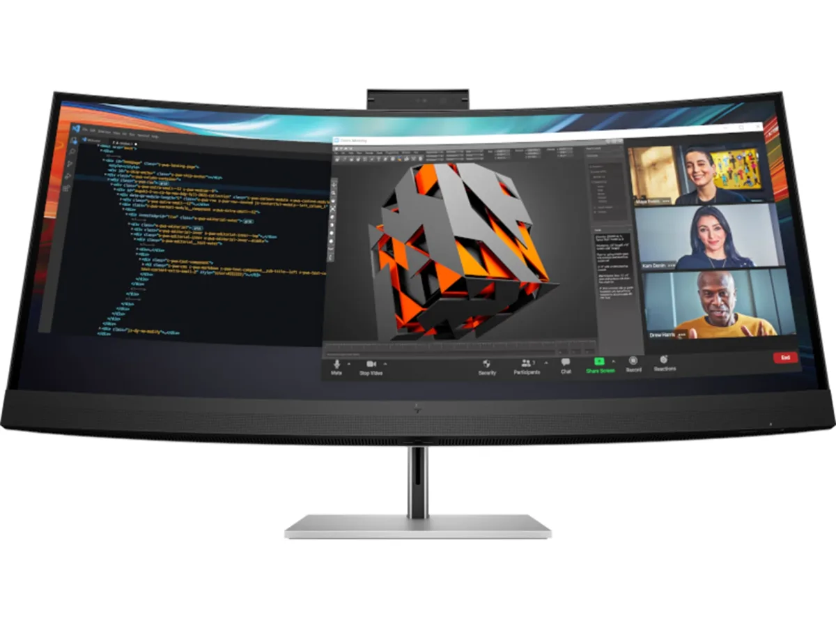 HP 740pm - Series 7 Pro - LED monitor - curved - 40" (39.7" viewable) - 5120 x 2160 WUHD @ 60 Hz - IPS - 300 cd/m² - 1000:1 - 5 ms - 2xThunderbolt 3, HDMI, DisplayPort - speakers - black, silver