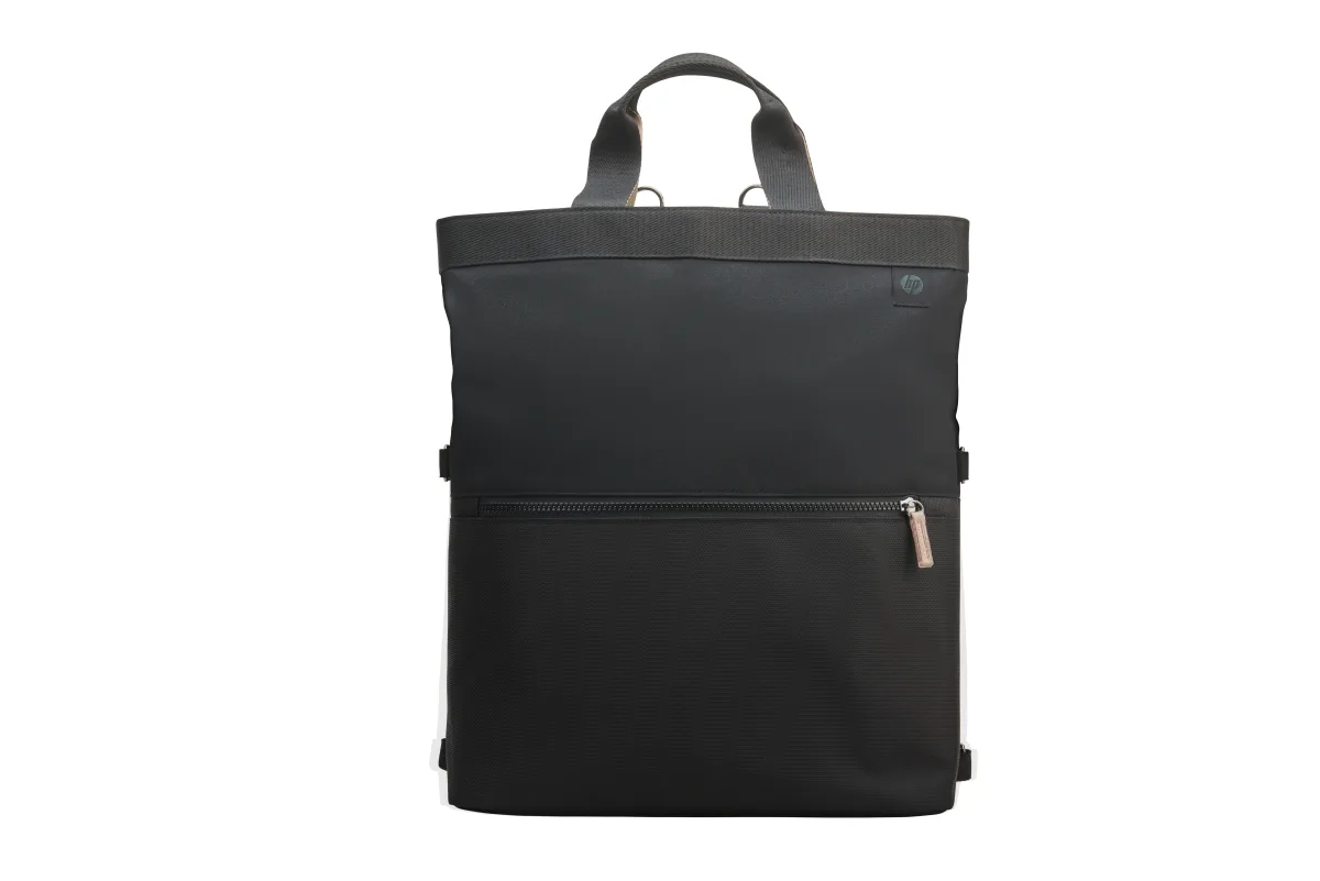 HP Laptop Backpack Tote - Notebook carrying case and handbag - convertible - 14.1" - black, taupe